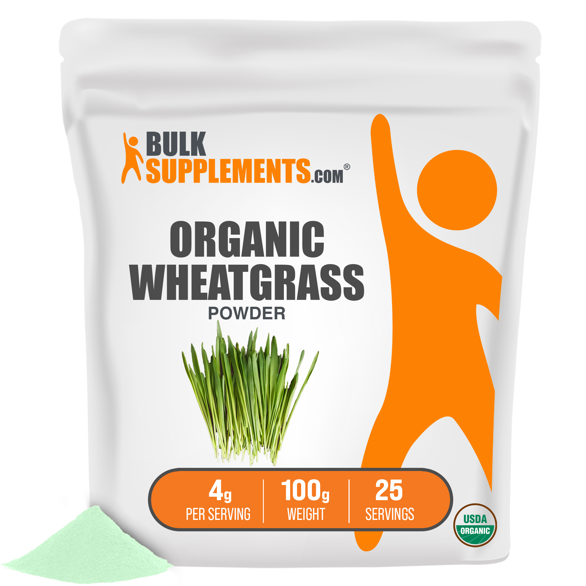Organic Wheatgrass Powder, 4g Superfoods Powder