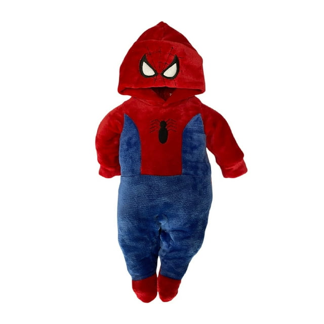 Mameluco con Gorro Bordado Marvel Spiderman Marvel Mameluco1816