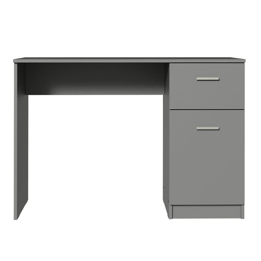 Madesa Compact Computer Desk Study Table for Small Spaces Home Office 43 Inch Student Laptop PC Writing Desks with Storage and Drawer, Modern Ergonomic Gaming  Workstation - Grey