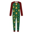 thumbnail image 5 of Christmas Pajamas Sets for Men Long Sleeve 2 Piece Pjs Outfits Lounge T-Shirts and Jogger Pant Home Sleepwear (L, Green|Bells), 5 of 5