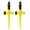 yellow, variant on JilgTeok 2 Packs 360 Degree Adjustable Lawn Sprinkler for Garden Irrigation 3 Gear Watering System Patio Yard Sprinkler with 90 180 360 Rotation Kids Play Outdoor Water Spray Nozzle