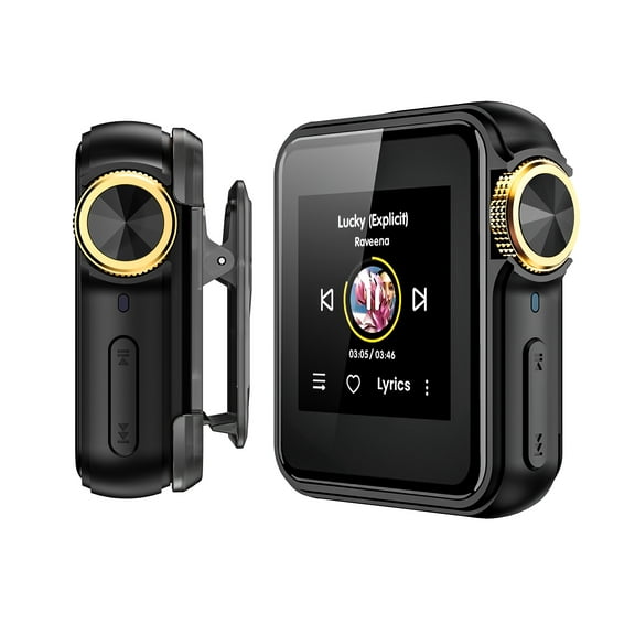 HIFI WALKER H2 Mini Hi-Res MP3 Player with Bluetooth & Clip, 64GB Memory, Black
