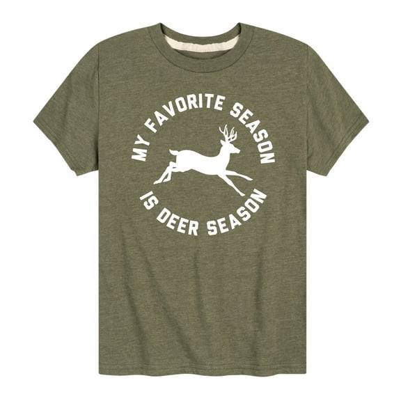 Instant Message - My Favorite Season Is Deer Season - Toddler Short Sleeve Tee