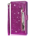 thumbnail image 1 of Case for FOXDOCK Google Pixel 6 Glitter Zipper Wallet Case with Short Hand Strap, 1 of 4