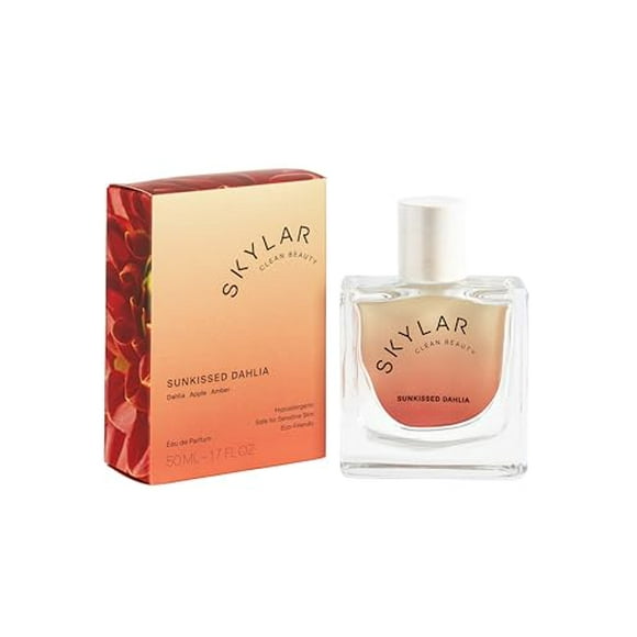 Skylar Sunkissed Dahlia Eau de Parfum - Hypoallergenic & Clean Perfume for Women & Men, Vegan & Safe for Sensitive Skin - Floral Perfume wi