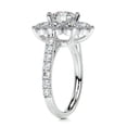 thumbnail image 2 of Bella Jewel Round Cut Brilliant 1.9 Ct Diamond Rings 14K White Gold Plated Rings - Wedding Rings - Halo Diamond Rings for Women's - Eternity Diamond Rings for Women's - Floral Diamond Rings, 2 of 3