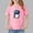 Pink, variant on Avrnliq Girls Pink Cartoon Dinosaur T Shirt, 100% Cotton Relaxed Fit Crewneck Tee, Fade-Resistant Skin-Friendly Top for School & Play, Sizes 2-13 Years,Size 5-6 T