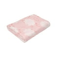 thumbnail image 3 of Pink Cloud Doodle Throw Blanket, Anti-Pilling Ultra-Soft Micro Fleece Cover Blanket for Bed Sofa, for All Seasons, 40"x30", 3 of 9