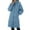 Blue, variant on Women's Winter Coats, Thickened Insulated Parka Jacket with Hood Blue XXXL