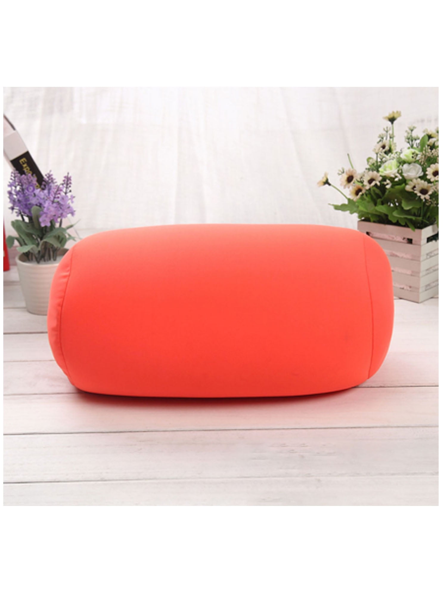 Soft Creative Pillows Roll Round Memory Foam Pillow Microbead Back