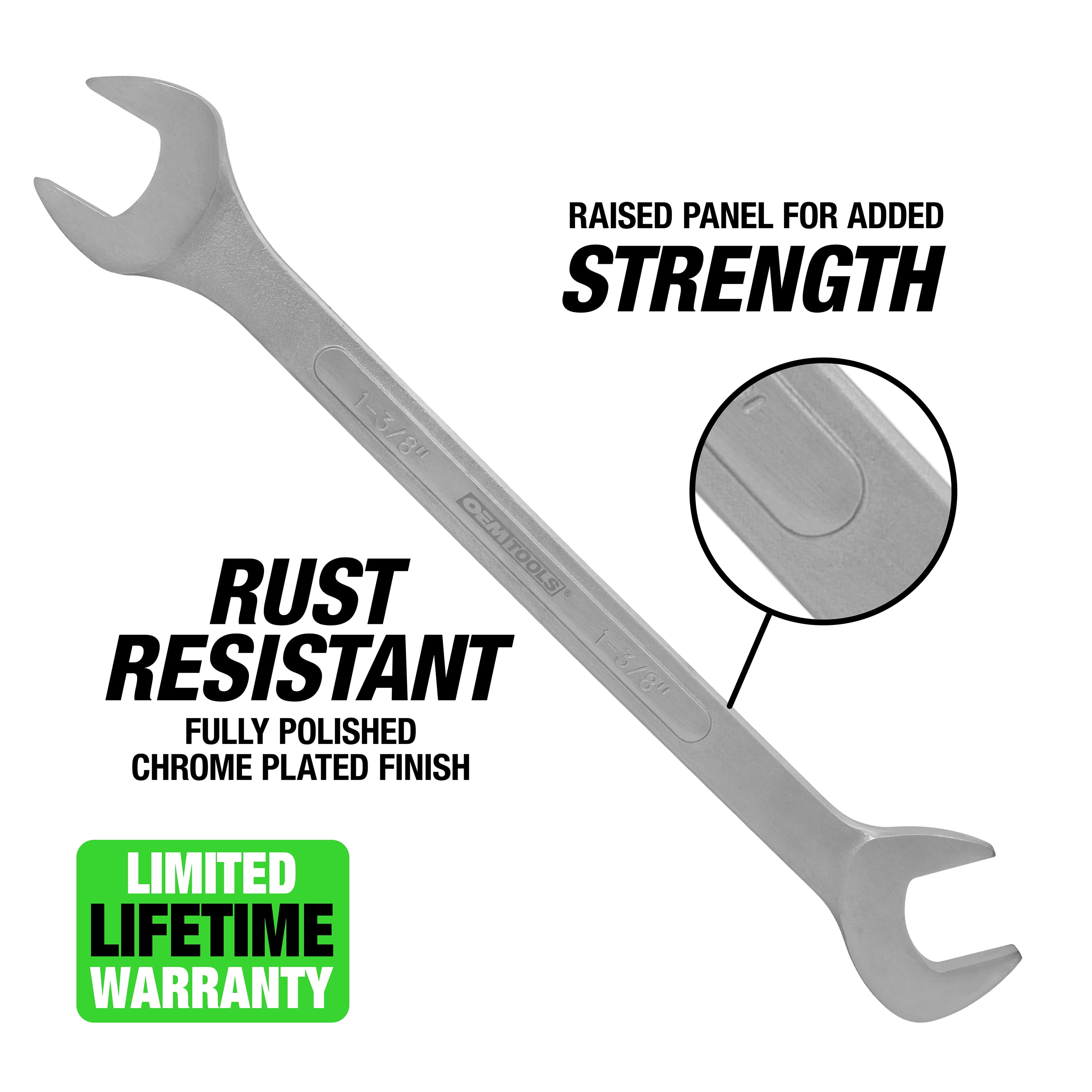 OEMTools Jumbo Angle Head Wrench Set (1-3/8" - 2"), SAE, 6 Piece Set