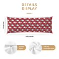 thumbnail image 3 of Balery Gnome And Snowflakes Funda Protectora para Almohada Corporal de Algodón Hipoalergénico con Cierre(55 x 21 pulgadas), Almohadas No Incluidas, 3 of 7