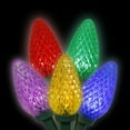 thumbnail image 2 of Vickerman 25 Multi-Colored C9 LED Light on Green Wire, 16' Christmas Single Mold Light Strand, 2 of 2