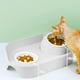 thumbnail image 5 of Elevadores para Comida Y Agua para Gatos, Elevadores para Gatos Inclinados Antideslizantes, Platos para Mascotas, Comederos Y Tazones Blanco Sunnimix Cuencos para gatos, 5 of 8