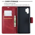thumbnail image 3 of Galaxy Note 10 Plus/ Note10+ 5G Case Wallet, Allytech Folio Slim PU Leather Stand Shockproof Protective Cards Cash Pouch Wallet Cover for Samsung Galaxy Note 10 Plus/ Note10 Plus 5G, Red, 3 of 9