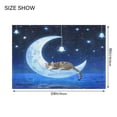 thumbnail image 4 of Ryvnso Magic Cat Night Bathroom Shaggy Rugs Toilet Mat Soft Contour Rug, 4 of 9