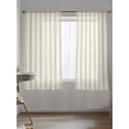 thumbnail image 5 of Sheer Curtains 63 Inch Length, Sage Green Striped Semi Sheer Curtains Light Filtering Window Treatment, Modern Farmhouse Green Stripes Privacy Voile Drapes for Living Room Bedroom 52x63 Inch, 5 of 7