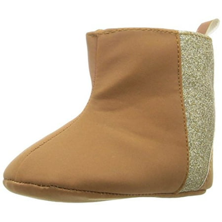 Image of ABG Baby Girls Boot W/Glitter Tan 3-6 Months W US Infant