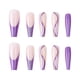 thumbnail image 2 of Uñas con purpurina púrpura europea y americana líneas geométricas francesas parche de uñas deslumbrante Aurora, 2 of 5