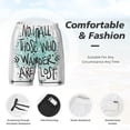 thumbnail image 5 of Haiem Not All Who Wander Are Lost1 Men'S Quick-Dry Swim Trunks: Comfortable Beach Shorts With Mesh Lining And Pockets - Ideal For Swimming And Sunbathing Small, 5 of 9