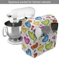 thumbnail image 2 of Love Stand Mixer Cover, Colorful Hearts and Butterflies Silhouettes Doodle Style Happy Valentines Day Pattern, Kitchen Appliance Organizer Bag Cover with Pockets, 5 Quarts, Multicolor, by Ambesonne, 2 of 4