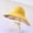 Yellow, variant on ZSQDM Sun Hat Sun Hat Female Summer Half Empty Top Can Tie Ponytail Fisherman Hat Large Overhang Sunscreen Hat beanie of Men Hat Storage Sun Hats Swimming Cap