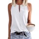 thumbnail image 1 of Camisa Sin Mangas para Mujer, Camiseta Sin Mangas Con Cuello Redondo en la parte Delantera, Informal, Holgada, De Color Sólido, Para Fiestas y Compras, 1 of 2