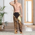 thumbnail image 2 of Saiise Egyptian Cat Pharaoh Magic Print Mens Pajama Pants for Men,Mens Lounge Pants,Funny Gifts for Men,Men's Pajama Bottoms-Small, 2 of 6