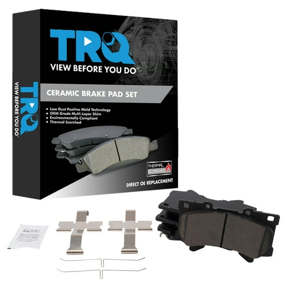 TRQ Front Brake Pads BFA19869 Fits Select 2023-2023 Toyota Sequoia , 2022-2023 Toyota Tundra