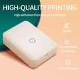 thumbnail image 3 of Pequeña máquina para hacer etiquetas de 1/2 pulgada con cinta, impresora térmica portátil Bluetooth D110 para la aplicación iOS/Andriod, con múltiples fuentes, emojis, símbolos (blanco), 3 of 5