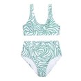 thumbnail image 1 of Traje de baño dividido para mujer a la moda, Bikini Sexy a rayas en la cintura Fridja  nalpqowj20562, 1 of 5