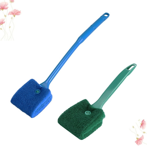 Raindrops 2Pack Aquarium Supplies Including Sturdy Structure Cleaning Brushes for Fish Tanks 9.1X2.6in