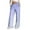 Light Blue, variant on Pants for Women Plus Size Palazzo Mint Green Wide-Leg Drawstring Ombre Trousers Ladies Pants Petite L