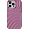 thumbnail image 6 of Designed for iPhone Case,Luxury Water Ripple Pattern Wave Shockproof Protective Cover Phone Case (iPhone 15 Pro Max,Purple), 6 of 6