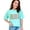 Chalky Mint, variant on Oklahoma, United States of America, USA or US State Themed, Groovy Retro Wavy Text, Ivory Comfort Colors T-Shirt, Medium