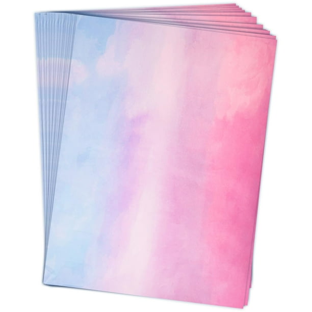 Papel de seda HolyMaji, 100 hojas, 50 x 35 cm, color rosa degradado