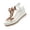 Brown, variant on Women's Butterfly Wedge Sandals, Women's High Heel Wedge Sandals Platform Fashionable Butterfly Decoration Rhinestones Cute Slides Sandals Platform Elastic Strap Boho Summer Beach, Silver 9