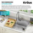 thumbnail image 2 of Kraus KWD200-100MGR 1 Hp Continuous Feed Garbage Disposal - Grey, 2 of 7