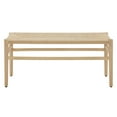 thumbnail image 3 of Weston Home Rovinj Solid Wood Bench with Weave Rope, 3 of 7