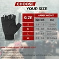thumbnail image 2 of BEAST RAGE Gym Gloves Weight lifting Gloves Training Anti Slip Padded Palm Half Finger Powerlifting Workout Exercise Gloves for Men and Women (Jet Black, XL), 2 of 9