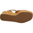 thumbnail image 5 of Franco Sarto Women's Toni Espadrille Wedge Sandals Tan Brown 9M, 5 of 5