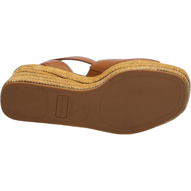Franco Sarto Women's Toni Espadrille Wedge Sandals Tan Brown