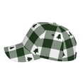 thumbnail image 5 of Balery Baseball Cap Adjustable Size for Running Workouts and Outdoor Activities All Seasons Dad Hat(Green White Lumberjack Plaid), 5 of 8