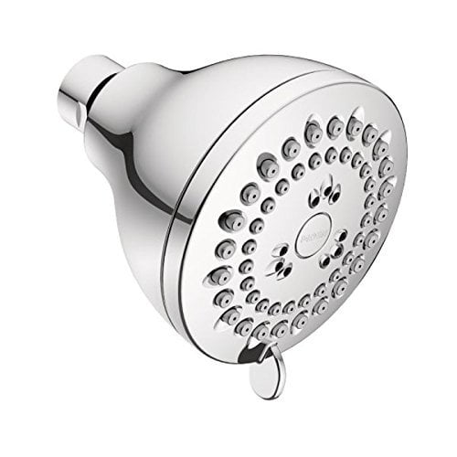 Moen 23026EP Adler Four-Function 3" Diameter Spray Head Standard Showerhead, Chrome