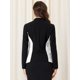 thumbnail image 4 of Blazer Allegra K de oficina para mujer Botones Manga larga Negro XL, 4 of 6