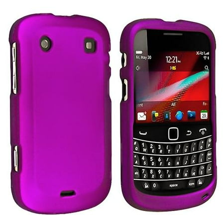 Insten Snap-on Rubber Coated Case For BlackBerry 9900 / 9930, Purple