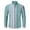Green, variant on Mens Long Sleeve Shirt Slim Fit Oxford Striped Shirt Button Turn Down Collar Business Casual Green L