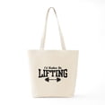 thumbnail image 6 of CafePress - I'd Rather Be Lifting Weights Tote Bag - Unisex Canvas Tote Bag, Beige, 1-Piece, 6 of 7
