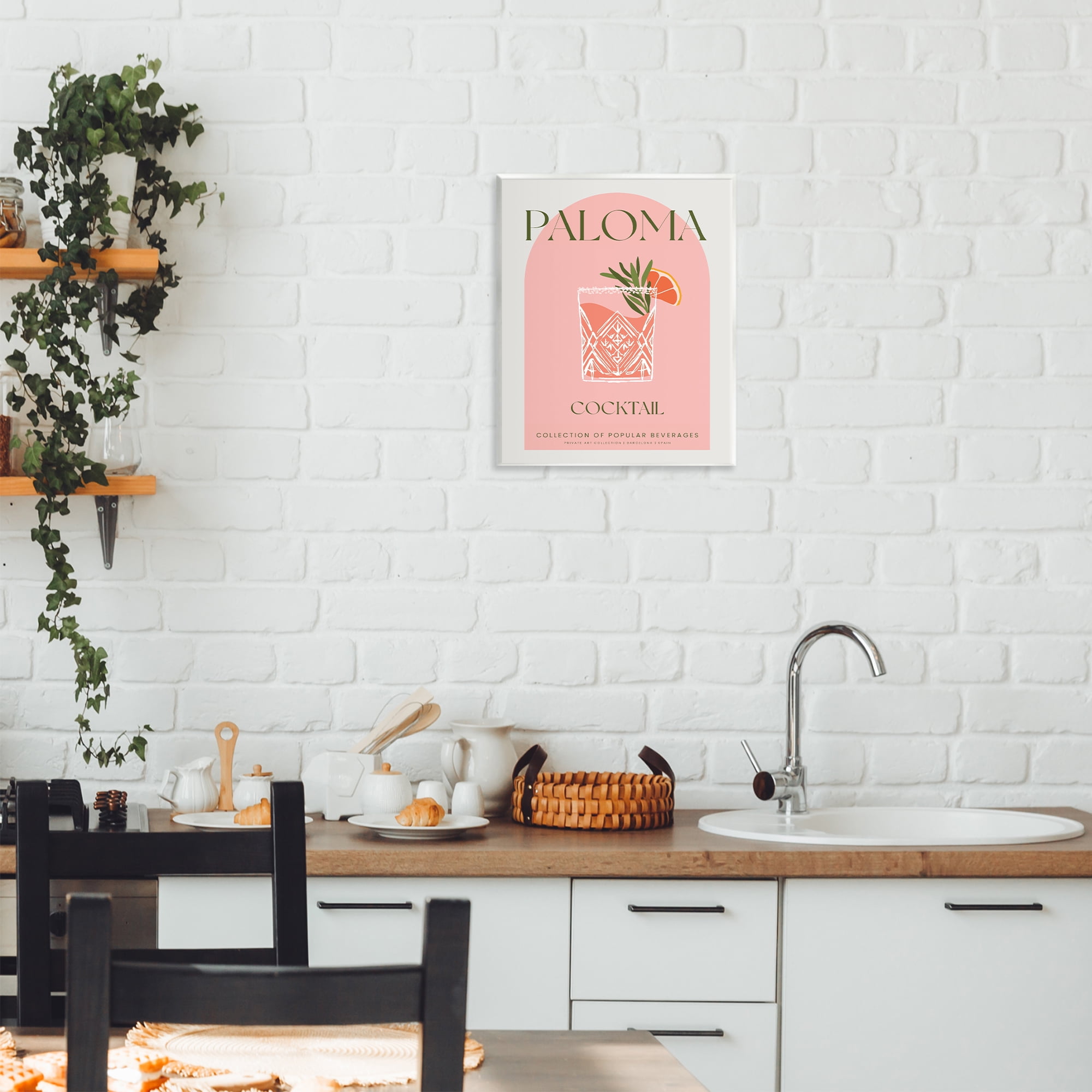 Stylish Retro Paloma Wall Plaque Art, design by Lil' Rue