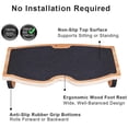 thumbnail image 2 of Reposapiés de madera StrongTek ergonómico con capacidad de 160 kg, 2 of 7